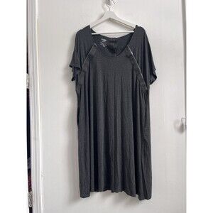 Frida Mom Delivery and Nursing Gown Women's One Size Gray Short Sleeve Pullover